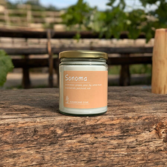 SONOMA 8oz Candle - vine grapes, sweet fig, cedar